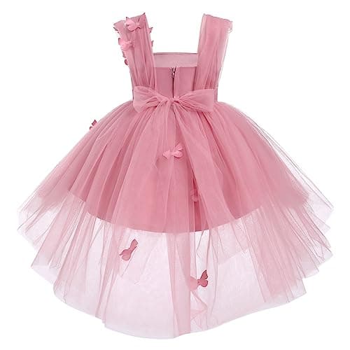 AWIBMK 3D Butterfly Tulle Tutu Dress for Baby Girls Birthday Party