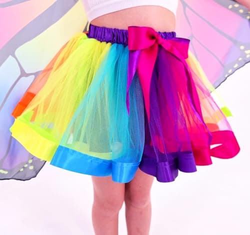 2024 Kids Fairy Butterfly Wings Costume for Girls with Tutu Dress - 4 Piece Set for Christmas Party