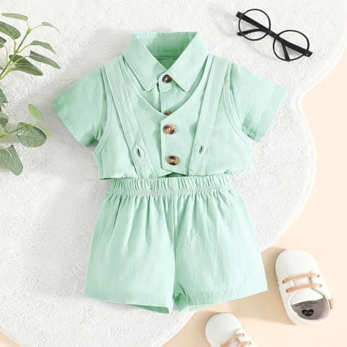 Toddler Boy Baptism Christening Outfit Wedding Suit