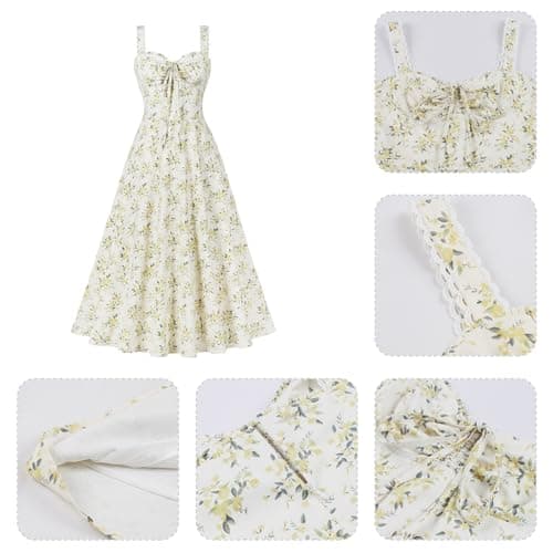 Floral Corset Dress: A Vintage Sundress for Women's Summer Parties