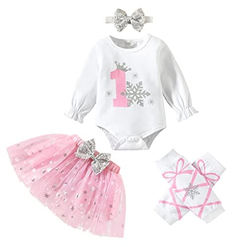 Baby Girl 1st Birthday Cake Smash Outfit Set