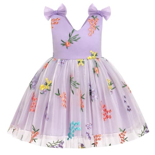 Girls Sparkle Butterfly Tulle Dress for Special Occasions