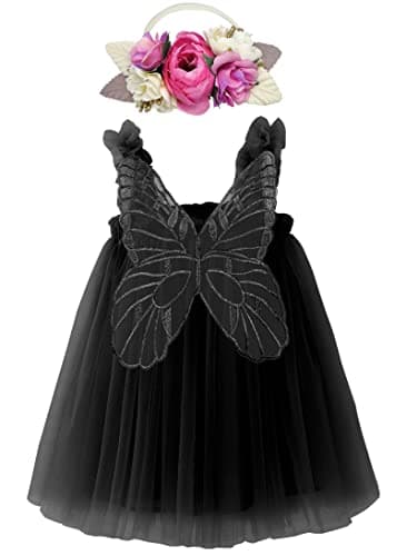 BGFKS Princess Tutu Dress with Flower Headband for Girls