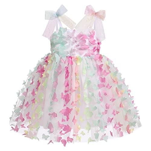 Sequin Ruffle Tulle Bowknot Sundress for Baby Girls