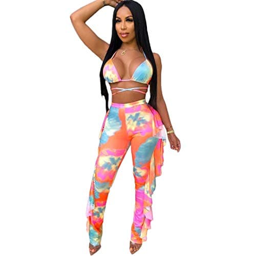 ECHOINE Women's Mesh Beach Jumpsuit Swimwear