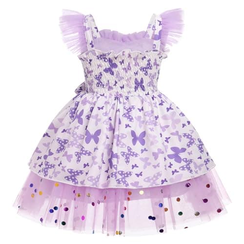 Toddler Girls Birthday Party Dress for Cake Smash with Cow and Strawberry Theme