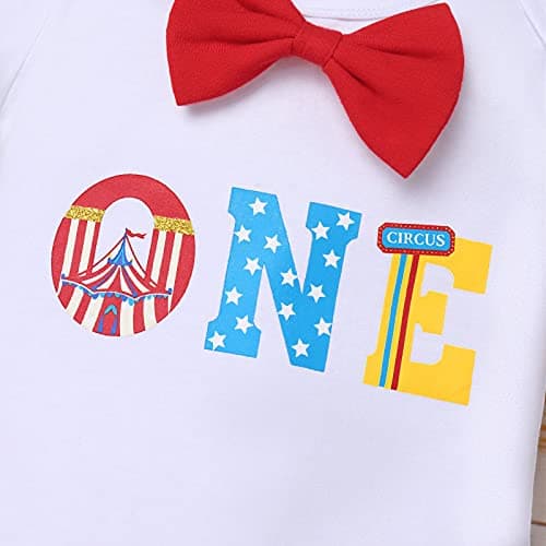 Circus Carnival Theme Baby Boy 1st Birthday Outfit