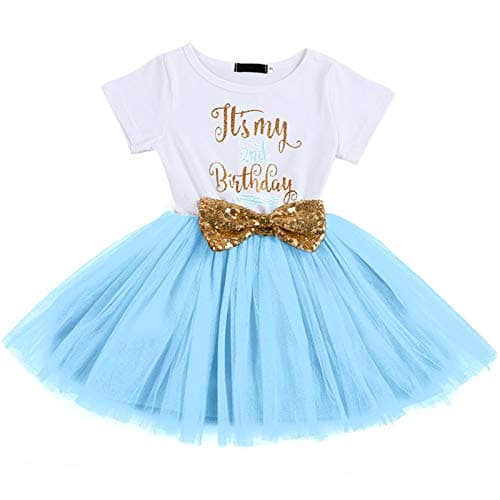 IBTOM CASTLE Baby Girls Newborn 1st/2nd Birthday Cake Smash Tutu Dress