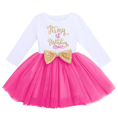 Baby Girl Birthday Mouse Dress with Polka Dots Tutu Skirt - Photo Shoot Outfit