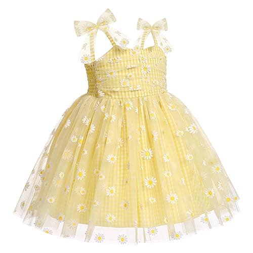 IBTOM CASTLE Toddler Sleeveless Tulle Dress for First Birthday Photo Shoot
