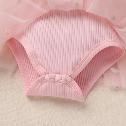 IMEKIS Baby Girls 1st Birthday Strawberry Butterfly Romper Dress for Cake Smash Photos