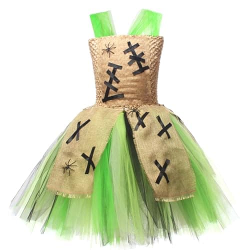 Halloween Ghost Costume Tutu Dress for Toddler Girls