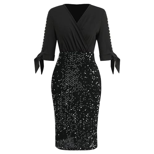 Women’s Plus Size Sparkle Sequins Cocktail Dress