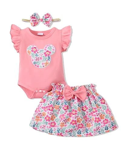 BABY GIRL SUNNY PIGGY Dress Romper Skirt Set