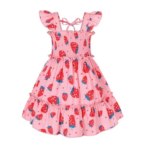 Younger Tree Girls Sleeveless Ruffle Dress Summer Beach Outfit