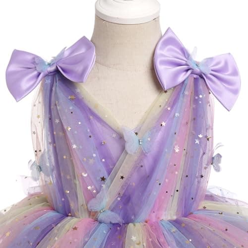 Butterfly Theme Toddler Girls Party Dress
