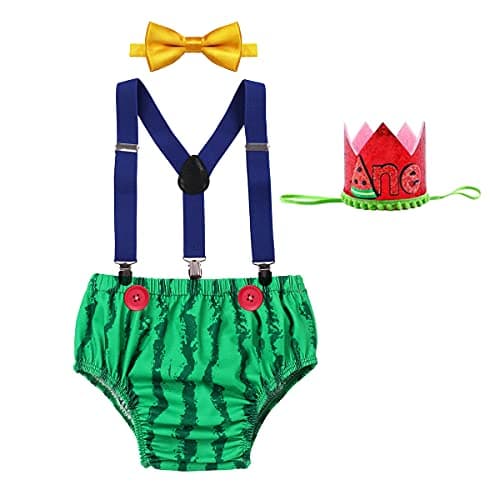 IBTOM CASTLE Baby Boy 1st Birthday Cake Smash Outfit Set
