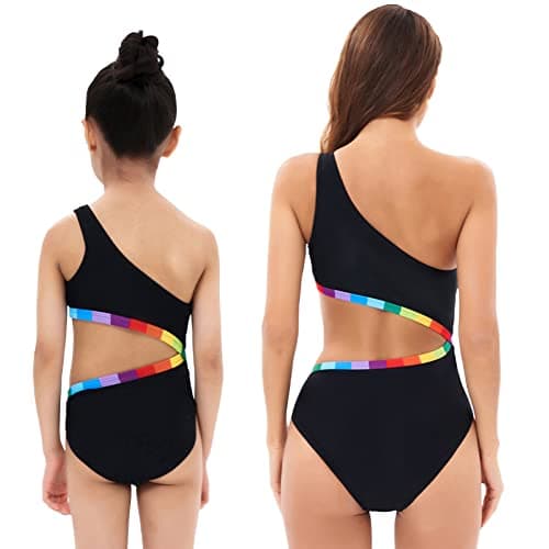 IMEKIS Mommy and Me Matching Family Swimsuits for Summer Beachwear