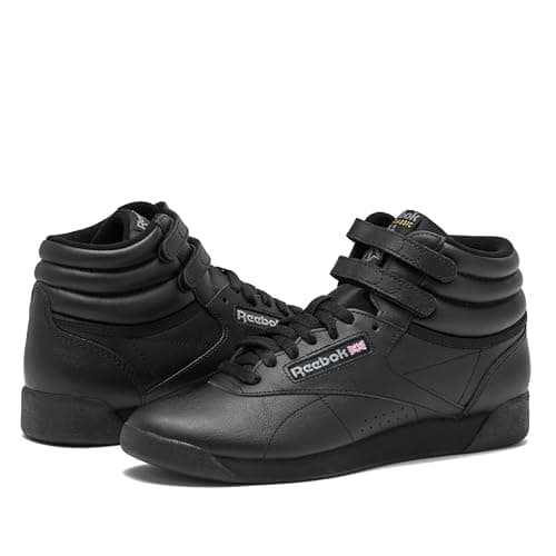 Reebok Women's Freestyle Hi Top Sneakers, Black or White, Sizes 5-12