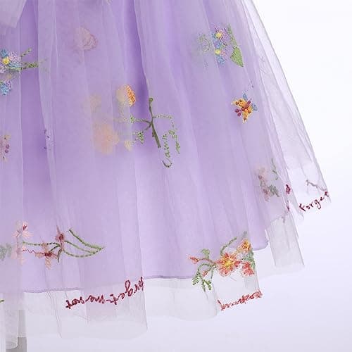 Flower Girls Butterfly Dress: Toddler Baby Embroidery Tulle Gown
