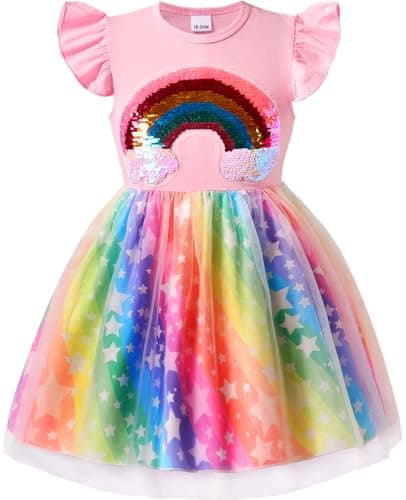 Gothletic Little Girls Tulle Tutu Dress for 2-7Y Summer Sundress