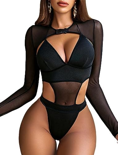 Avidlove Women's Festival Sexy Lingerie Bodysuit Set