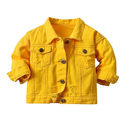 IMEKIS Toddler Denim Hooded Coat for Boys & Girls Fall Outwear