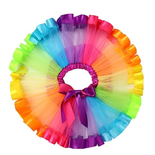 IMEKIS Watermelon 1st Birthday Romper with Rainbow Skirt & Headband
