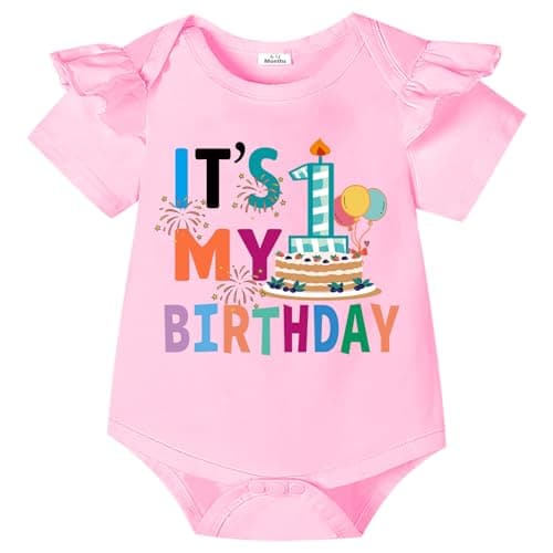 Infant 1st Birthday Bodysuit Outfit for Baby Girl
