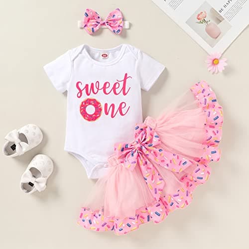 YOUNGER TREE Newborn Girls' 1st Birthday Shiny Sequin Tutu Dress