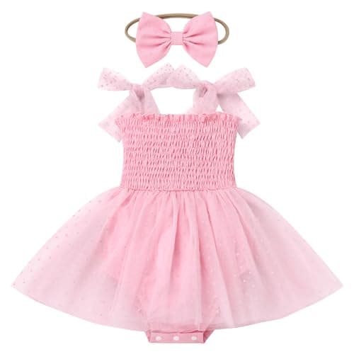 Baby Girl Strawberry Birthday Outfit: Boho Romper Dress with Headband for Summer Cake Smash Photoshoot