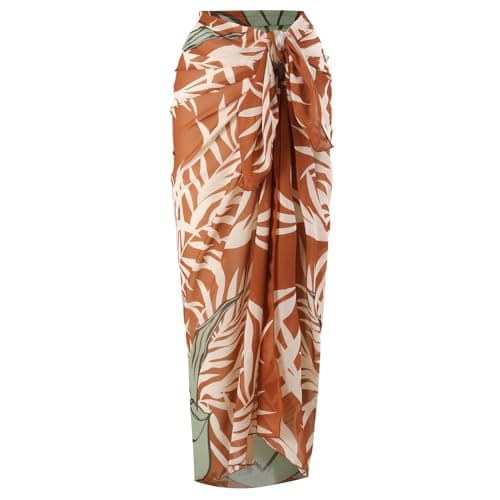 Trendy One Piece Swimsuit Set with Sarong for Women - Stay Stylish at the Beach