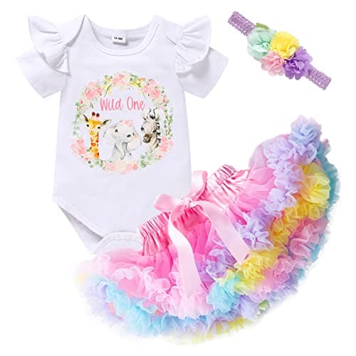 Baby Girl 1st Birthday Cake Smash Outfit Set