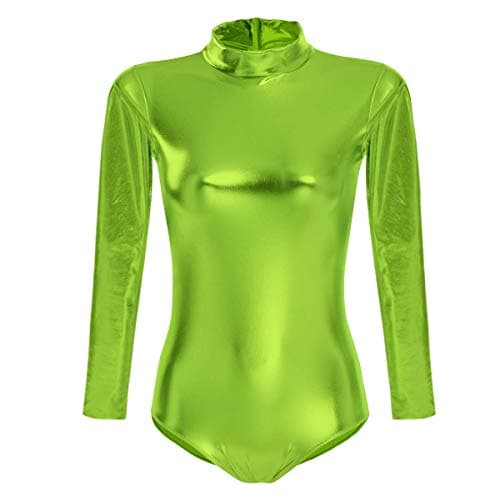 Metallic Alien Bodysuit Costume for Women Halloween Cosplay