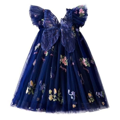 TTYAOVO Toddler Girl Tulle Birthday Party Dress