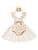 Baby Girls 1st Birthday Outfit Lace Romper Princess Tutu Dress Headband Cake Smash Clothes for Photo Shoot 2Pcs Sets