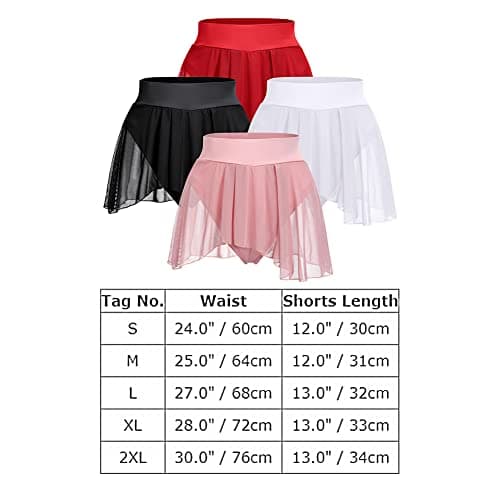Flowy Mesh Tulle Pole Dance Shorts for Women