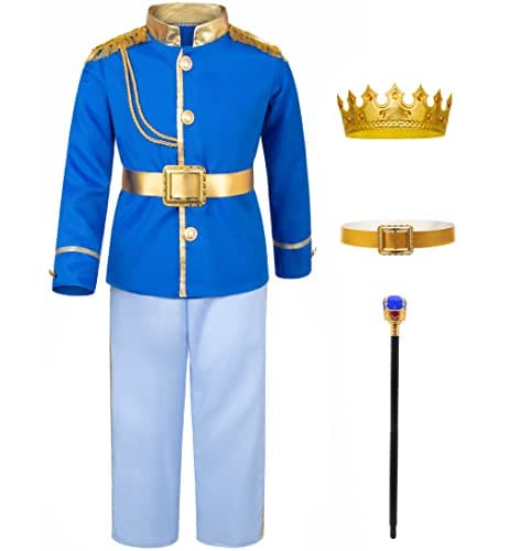 Prince Charming Costume for Kids Boys 4-10 Years