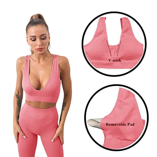 Niyokki Women's Summer Workout Set: Sports Bra & Shorts