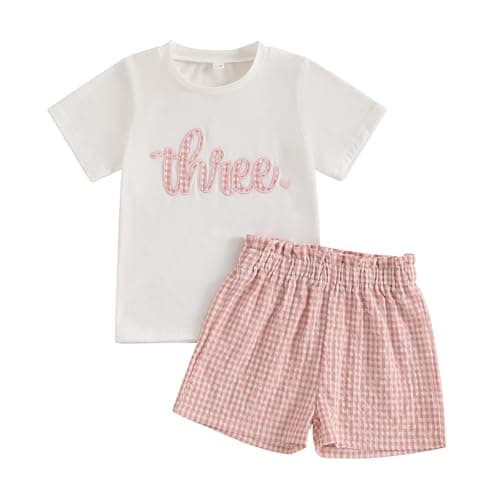 Amiblvowa Toddler Girl 1st 2nd 3rd Birthday Smash Cake Outfit