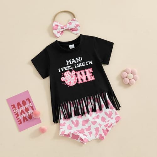 Frietlebird Baby Girl Summer Outfit Shorts & Top 2Pcs Birthday Sets