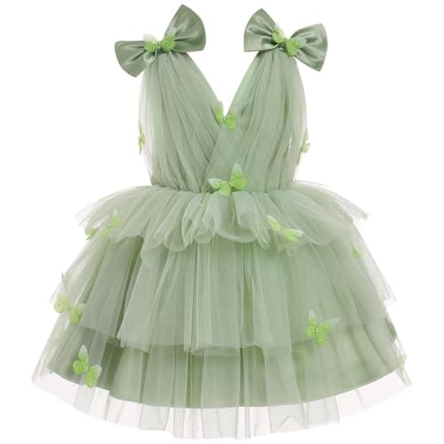 Butterfly Theme Toddler Girls Party Dress