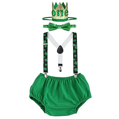 IBTOM CASTLE Baby Boy 1st Birthday Cake Smash Outfit Set