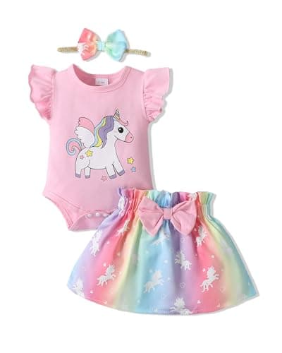 BABY GIRL SUNNY PIGGY Dress Romper Skirt Set