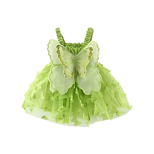 Gaono Baby Butterfly Wings A-Line Fairy Tutu Dress
