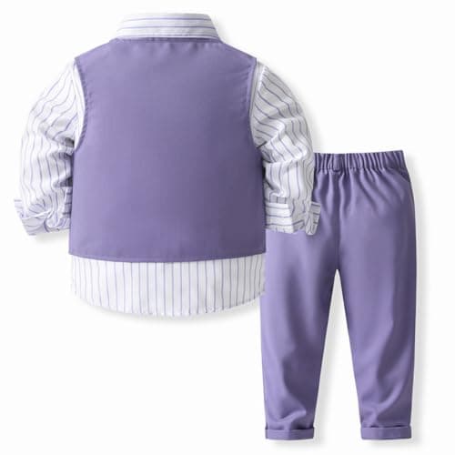 IMEKIS Toddler Baby Boy Christening Outfit Gentleman Tuxedo Suit