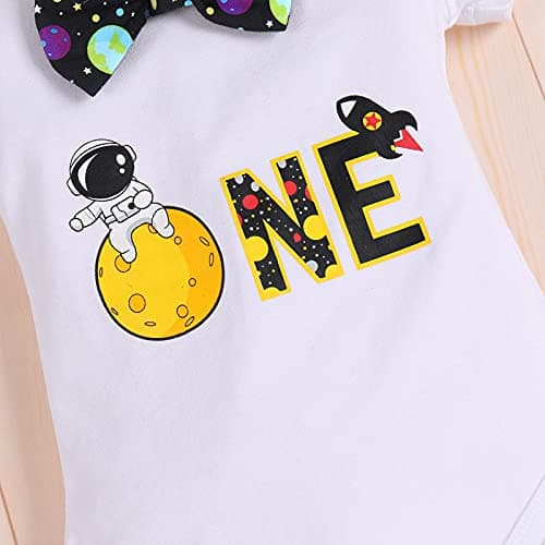 Baby Boys Space Birthday Cake Smash Outfit