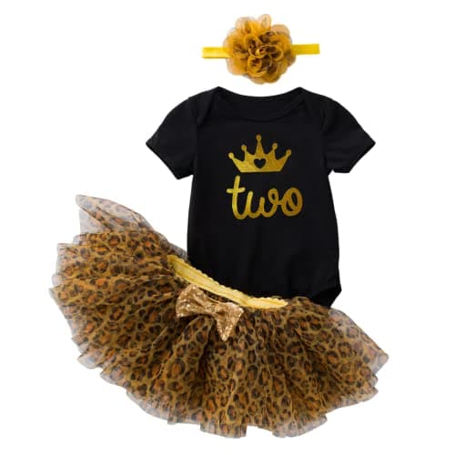 YOUNGER TREE Newborn Girls' 1st Birthday Shiny Sequin Tutu Dress