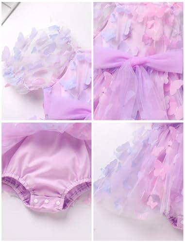 ODASDO Baby Girl Birthday Party Dress Cake Smash Outfit