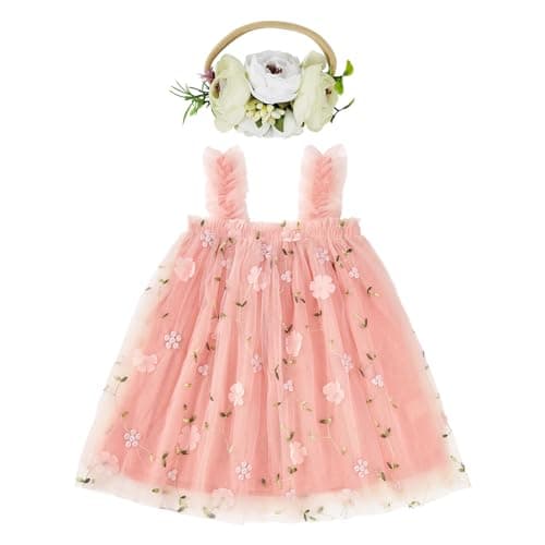 Century Star Baby Girl Easter & 1st Birthday Flower Dress